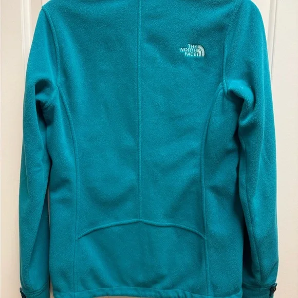 Women's The North Face Full-Zip Soft Fleece Jacket Teal Green Size Small EUC - Picture 9 of 11